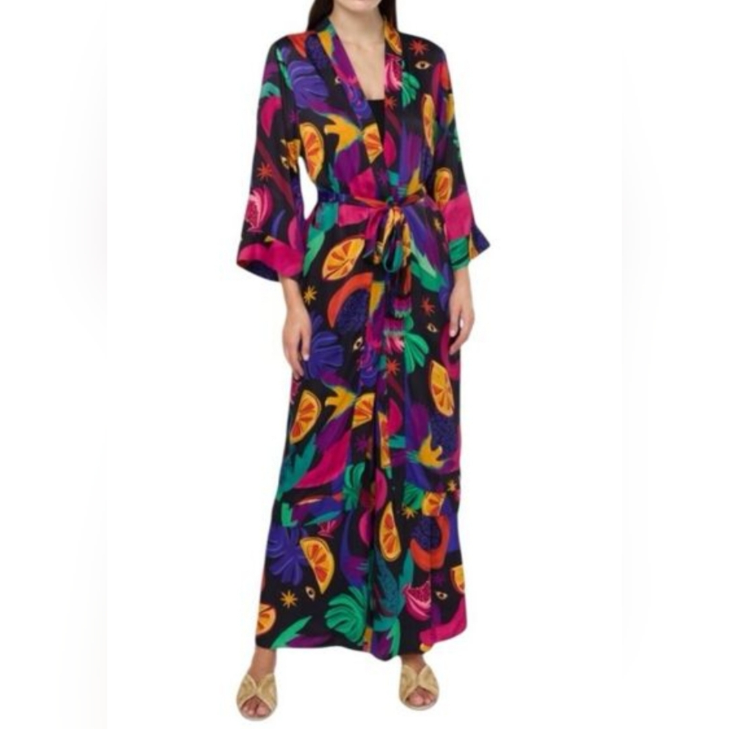 Farm Rio Kimono Wrap Belted Robe.